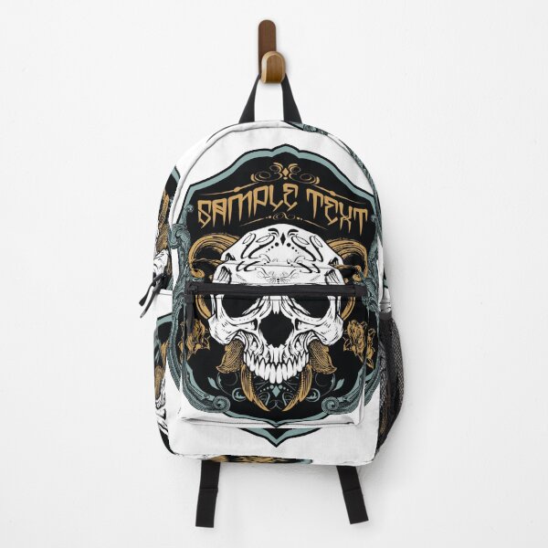 Item preview, Printed Skull Necklace, Skull Shield, emblem, designed and sold by LachenEaton.