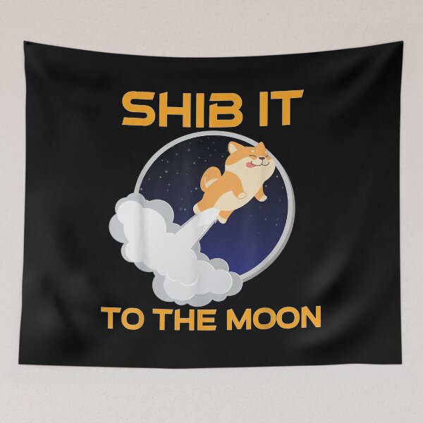 Item preview, Shiba Inu Shib It To The Moon Cryptocurrency Token Coins designed and sold by bessiey23.