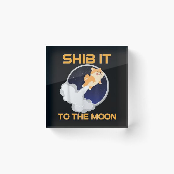 Item preview, Shiba Inu Shib It To The Moon Cryptocurrency Token Coins designed and sold by bessiey23.