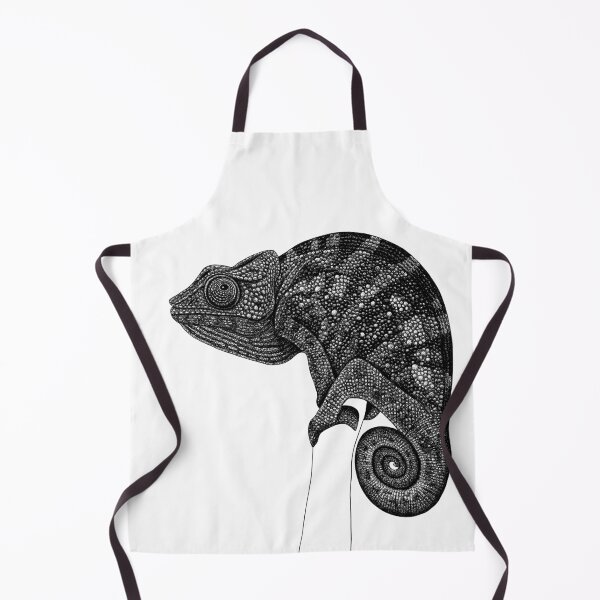 Item preview, Chameleon lizard - ink illustration. designed and sold by LorenDowding.