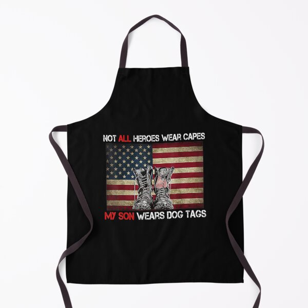 Item preview, Not All Heroes Wear Capes My Son Wears Dog Tags designed and sold by paudels.