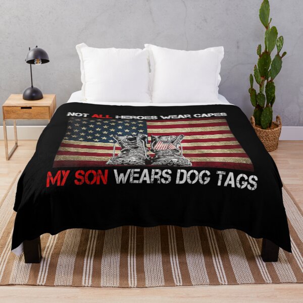Item preview, Not All Heroes Wear Capes My Son Wears Dog Tags designed and sold by paudels.