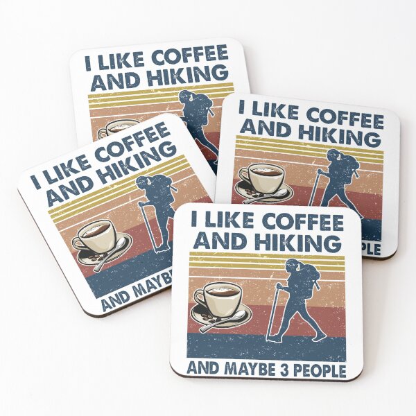 Item preview, I like coffee and Hiking and maybe 3 people designed and sold by tuyetnhung98.