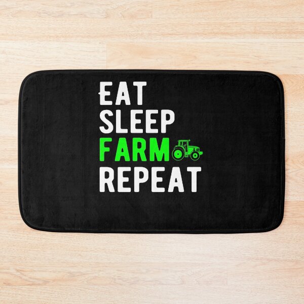 Item preview, Eat Sleep Farm Repeat designed and sold by DynastyArt.