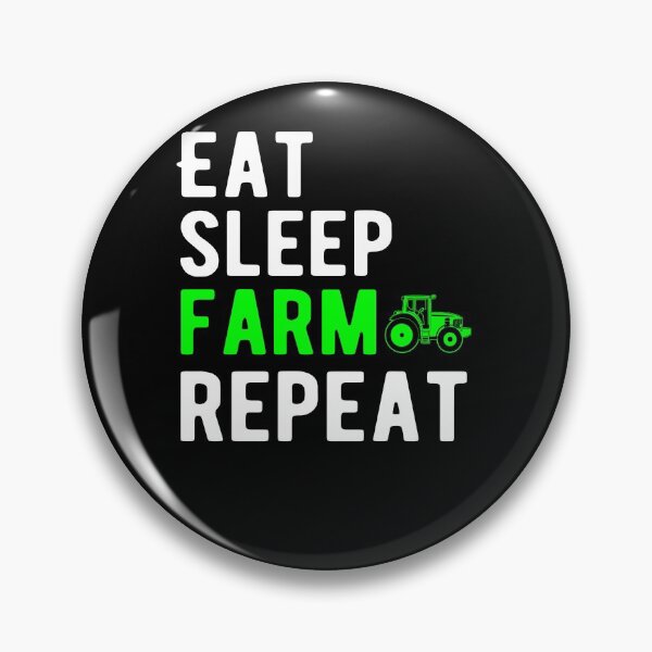 Item preview, Eat Sleep Farm Repeat designed and sold by DynastyArt.
