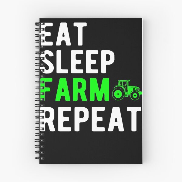 Item preview, Eat Sleep Farm Repeat designed and sold by DynastyArt.