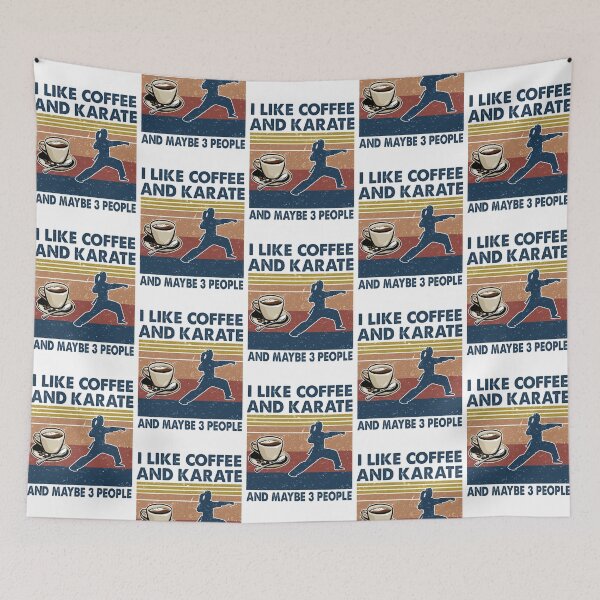 Item preview, I like coffee and Karate and maybe 3 people designed and sold by tuyetnhung98.