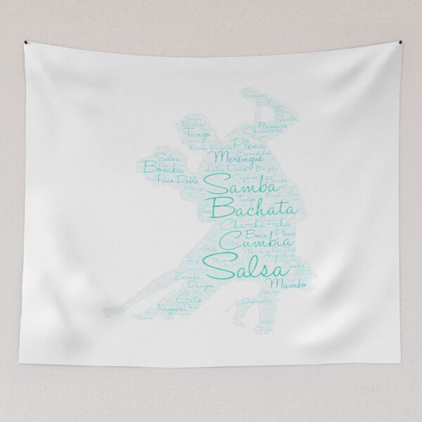 Item preview, Dancing Word Art Couple Bachata  Salsa designed and sold by Swigalicious.
