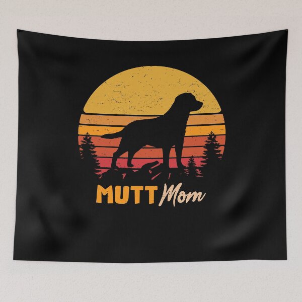 Item preview, Mutt Dog Mom Vintage Retro designed and sold by rafaeltto.