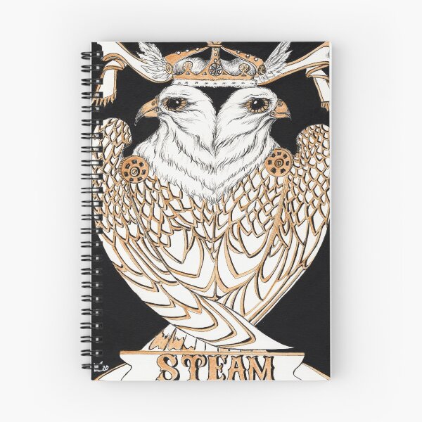 Item preview, Steampunk Falcons (Strength Tarot) designed and sold by Oniroiatlier.