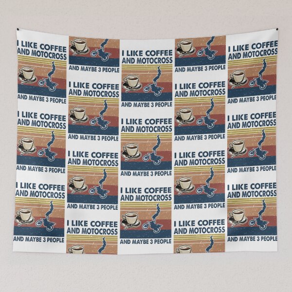 Item preview, I like coffee and Motocross and maybe 3 people designed and sold by tuyetnhung98.