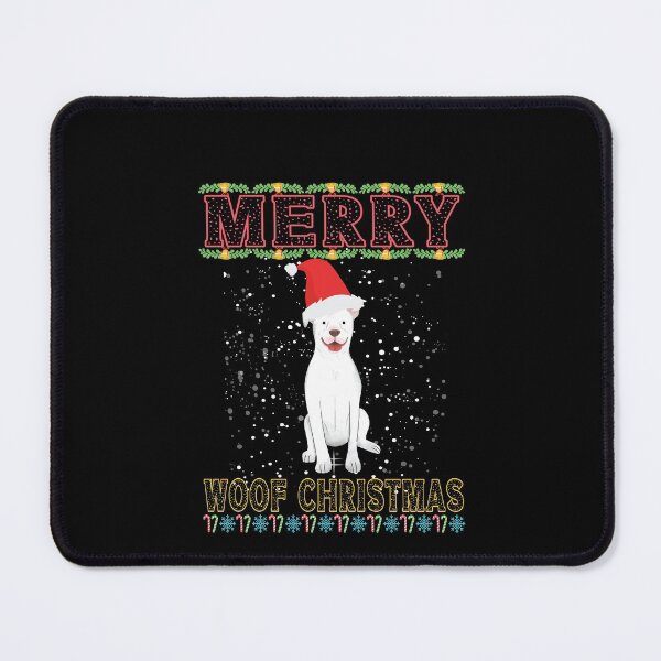 Item preview, Merry woof Christmas Funny Basenji designed and sold by patroart.