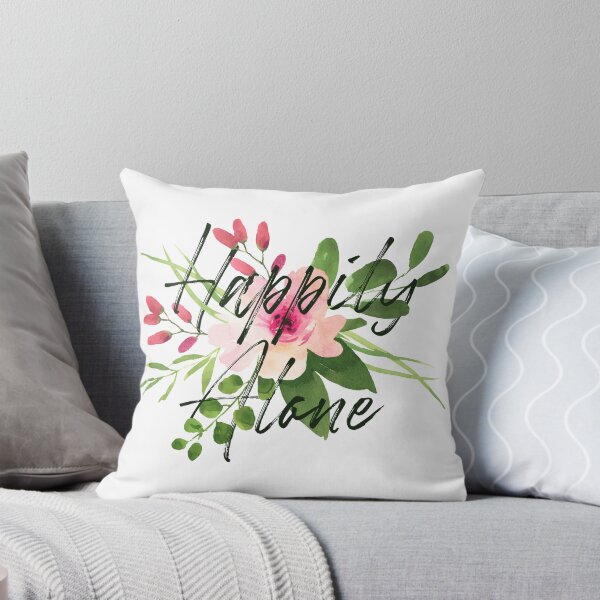 Item preview, Happily alone wrapped in flowers designed and sold by blueskiesforme.
