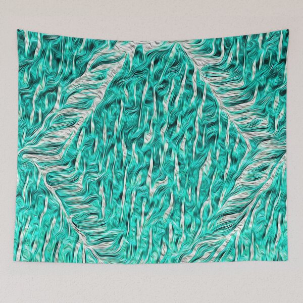 Item preview, Aqua Botanical Rhombus designed and sold by fatenanwar.