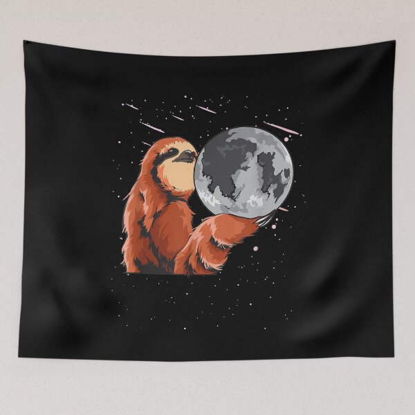 Item preview, Moon Sloth Outer Sloth Holding The Moon designed and sold by bessiey23.
