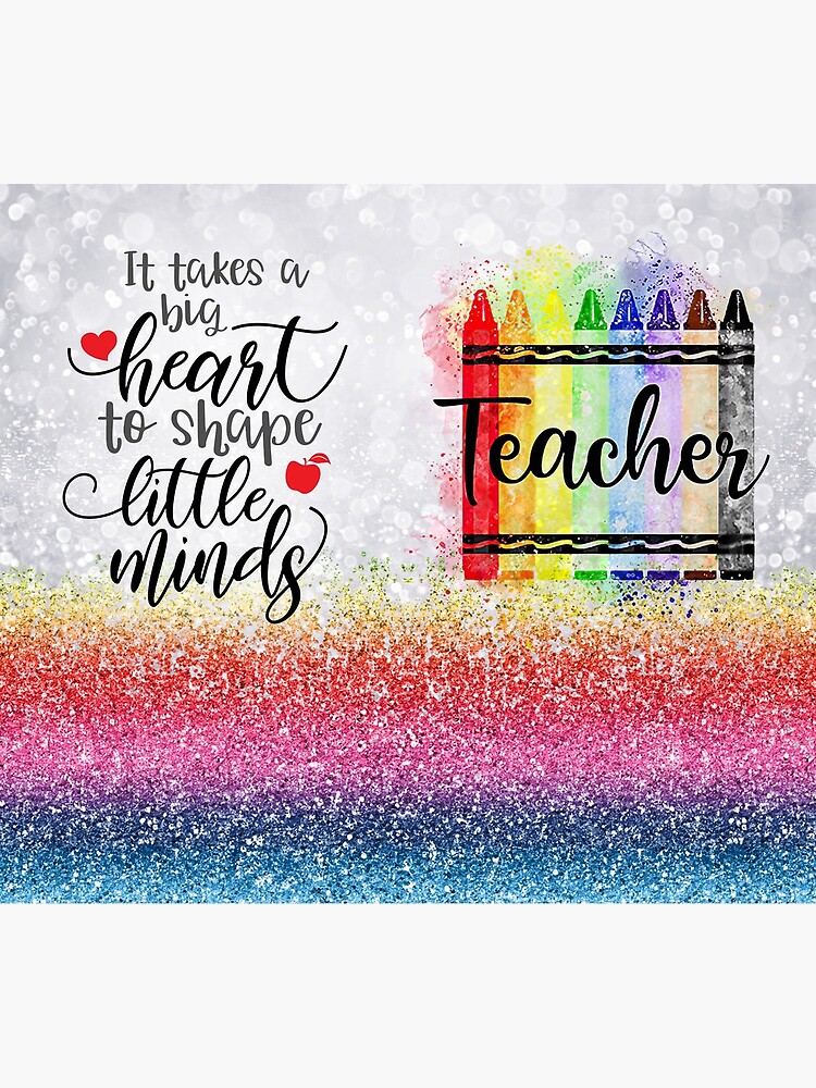 Teacher Tumbler Personalized Teacher Appreciation Gifts, Teachers A Big  Heart Little Minds 20oz Tumbler (Teacher Life)