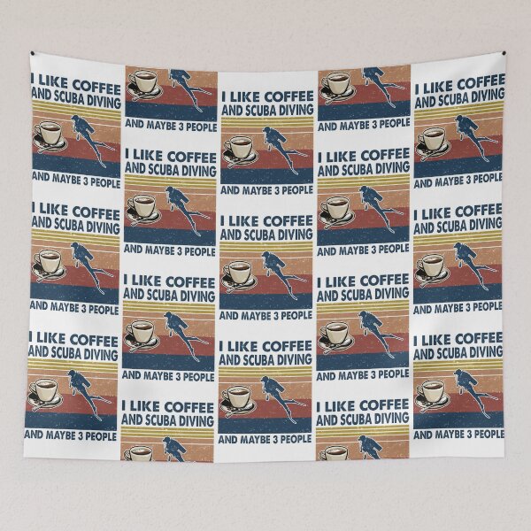 Item preview, I like coffee and Scuba Diving and maybe 3 people designed and sold by tuyetnhung98.