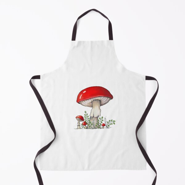 Item preview, Bright Red Mushrooms or Toadstools Botanical Illustration designed and sold by JoyfulWhimsy.