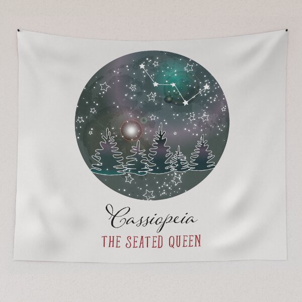 Item preview, Cassiopeia constellation Art Astronomy poster Astronomy print Astronomy gifts for her Science  vintage gift for him designed and sold by GalleryArtField.