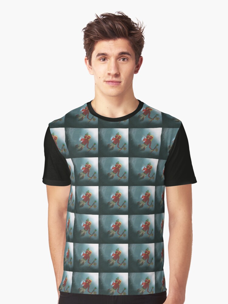 Thumbnail 1 of 5, Graphic T-Shirt, Toltec Merchant (Water Series) designed and sold by Mantra-tshirt.