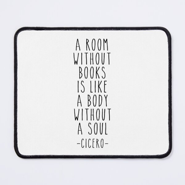 Item preview, A Room Without Books Is Like A Body Without A Soul, Marcus Tullius Cicero, Book Lovers Gift designed and sold by aenaonartwork.