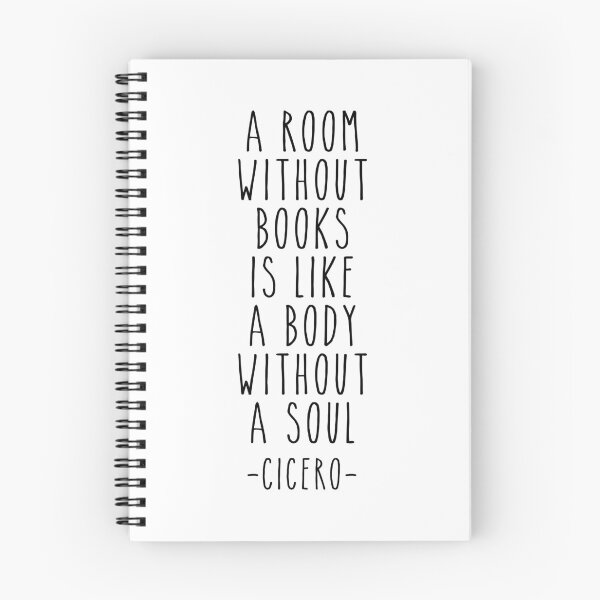 Item preview, A Room Without Books Is Like A Body Without A Soul, Marcus Tullius Cicero, Book Lovers Gift designed and sold by aenaonartwork.