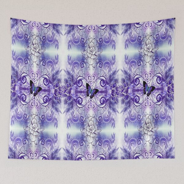 Item preview, Feminine Botanical Butterfly Pattern, 2, Graphic Psychedelic Abstract Art, Inspired by Nature-floral abstract art, Graphic Psychedelic Abstract Art, Inspired by Nature-floral abstract art designed and sold by Adri Barnard.