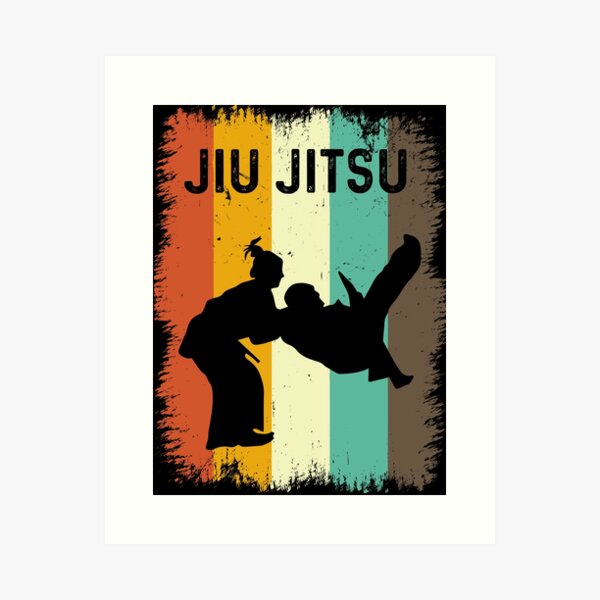 Retro Jiu Jitsu Art Prints for Sale