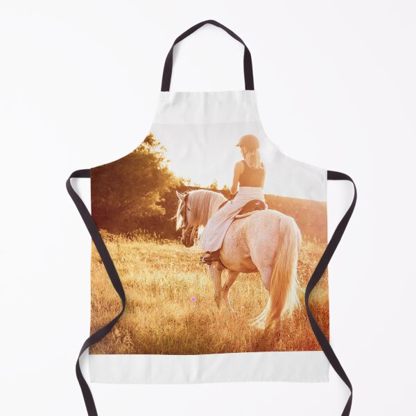 Item preview, Wonderful Lusitano horse, person riding, in sunset, outdoors, on field. designed and sold by AylaHarbich.