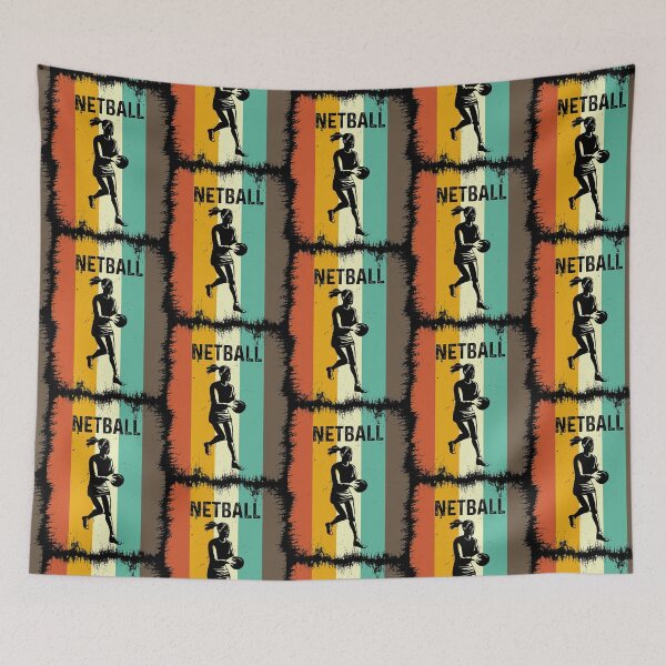 Item preview, Vintage Retro Netball designed and sold by thanhmaidesign.