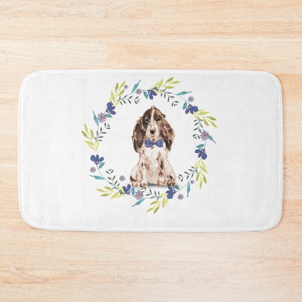 Item preview,  Vintage Brown Cocker Spaniel in Floral Frame designed and sold by beastieboutique.