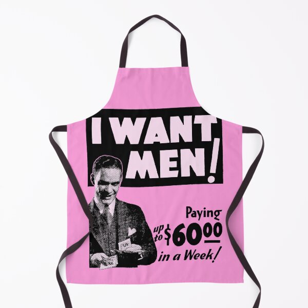 Item preview, I WANT MEN - ADVERT designed and sold by ThrowbackAds.