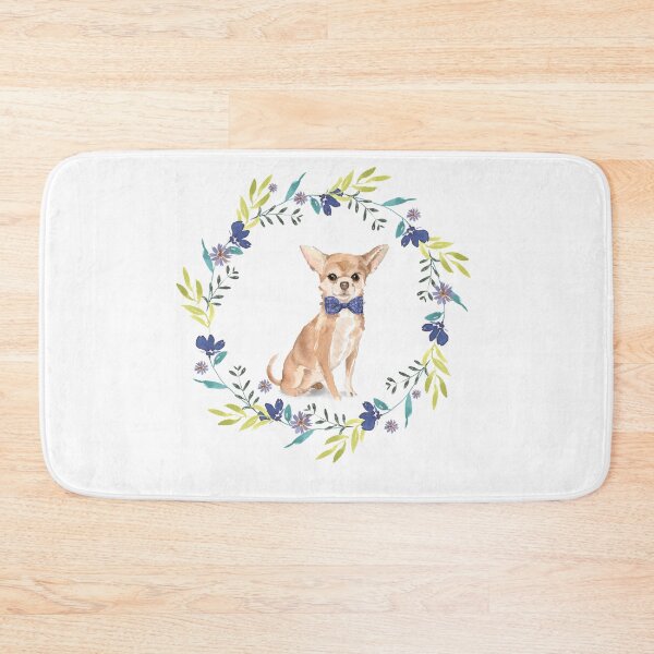 Item preview, Vintage Chihuahua in Floral Frame designed and sold by beastieboutique.
