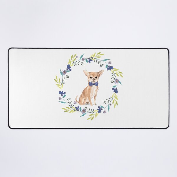 Item preview, Vintage Chihuahua in Floral Frame designed and sold by beastieboutique.