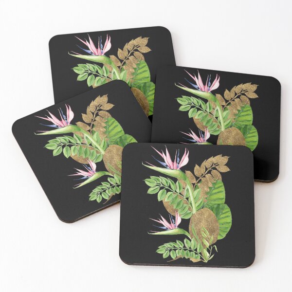 Item preview, Tropical print of strelitzia and foliage. designed and sold by TeeRayBee.