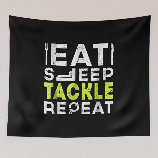 Item preview, Eat Sleep Tackle Repeat For Defensive designed and sold by lindaxse.
