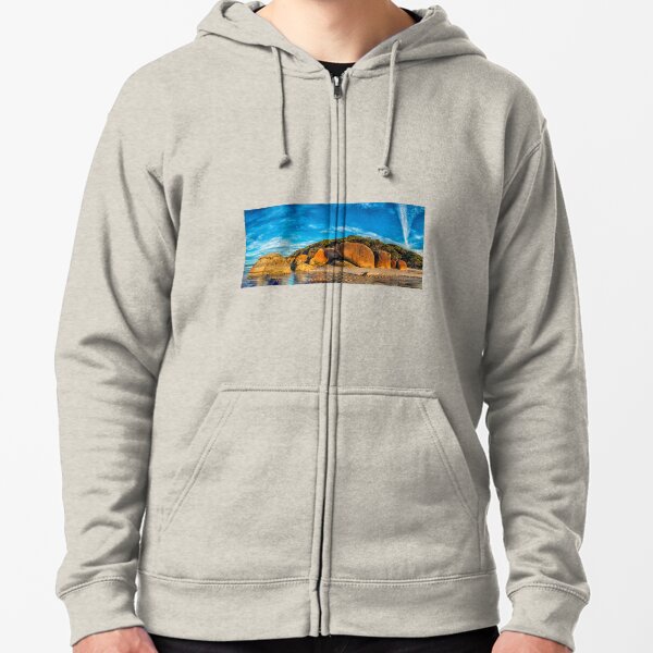 Squeaky Beach Panorama Zipped Hoodie