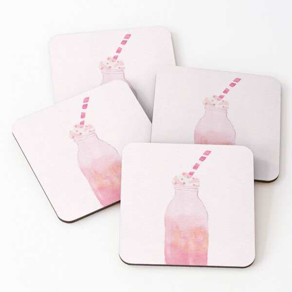 Item preview, Pink Milkshake Watercolor designed and sold by elsabean.