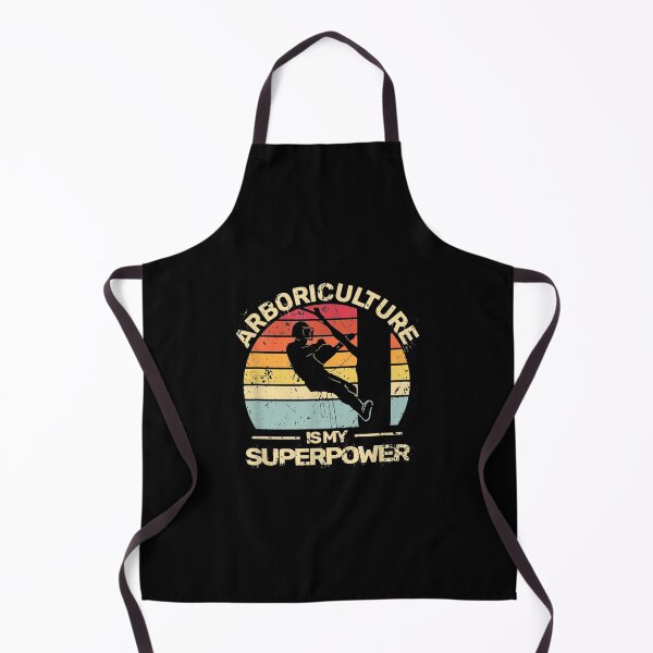 Item preview, Arboriculture Superhero Arborist Retro Climber Tree Surgeon designed and sold by lindaxse.