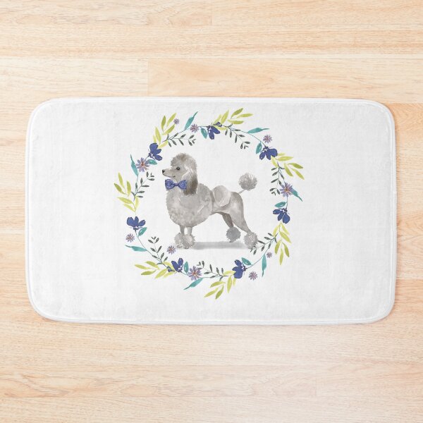 Item preview,  Vintage Poodle in Floral Frame designed and sold by beastieboutique.