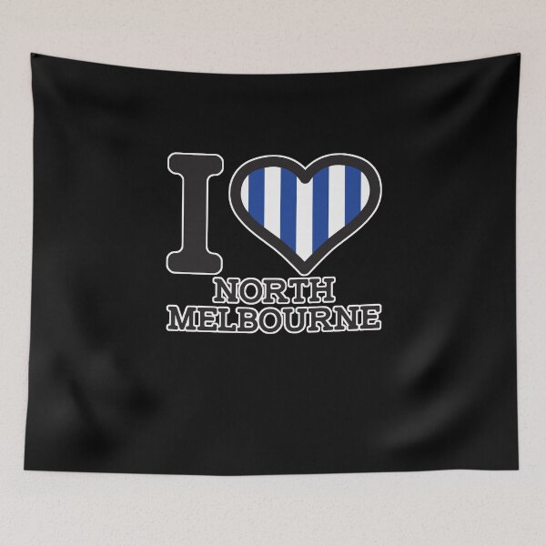 Aperçu de l'œuvre « I love North Melbourne » Vêtements, marchandises, t-shirts, leggings, jupe, masque, tablier, sac écologique créée et vendue par Ink Inc.