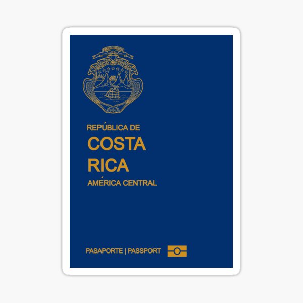 Costa Rica Passport 2022 Sticker By Hakvs Redbubble 3653