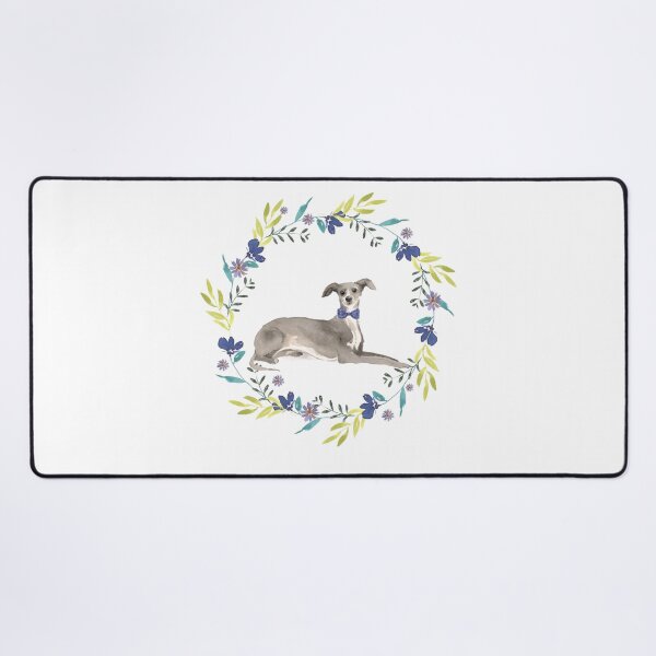 Item preview, Vintage Greyhound in Floral Frame designed and sold by beastieboutique.