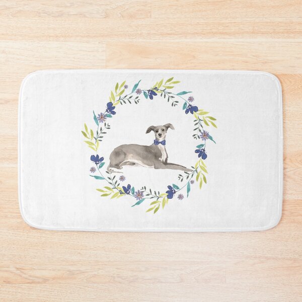 Item preview, Vintage Greyhound in Floral Frame designed and sold by beastieboutique.