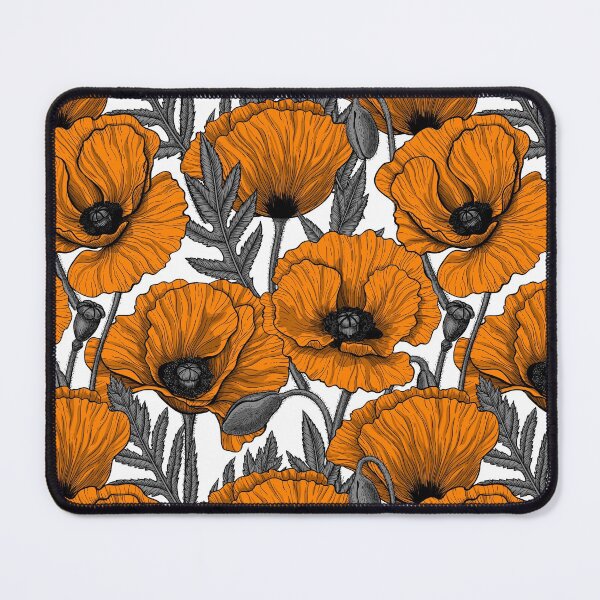 Item preview, Orange poppy garden designed and sold by Katerina Mitkova Kirilova.