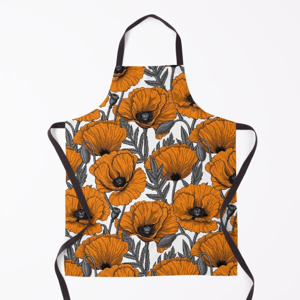 Item preview, Orange poppy garden designed and sold by Katerina Mitkova Kirilova.