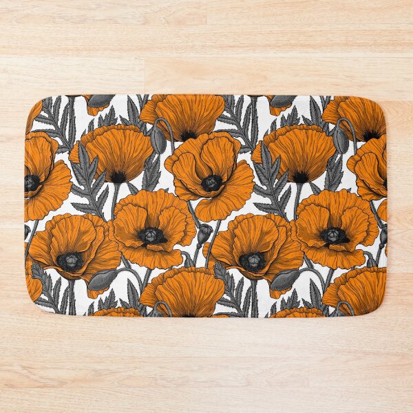 Item preview, Orange poppy garden designed and sold by Katerina Mitkova Kirilova.