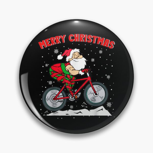 Item preview, Merry Christmas Cool Christmas Santa Mountain Biking Biker designed and sold by TERRYCOXSHOP.