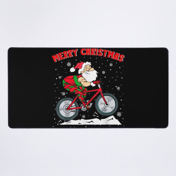 Item preview, Merry Christmas Cool Christmas Santa Mountain Biking Biker designed and sold by TERRYCOXSHOP.