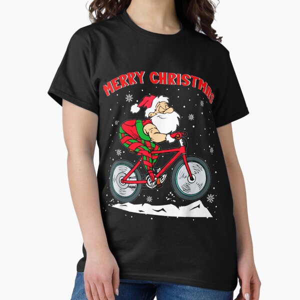 Item preview, Merry Christmas Cool Christmas Santa Mountain Biking Biker designed and sold by TERRYCOXSHOP.